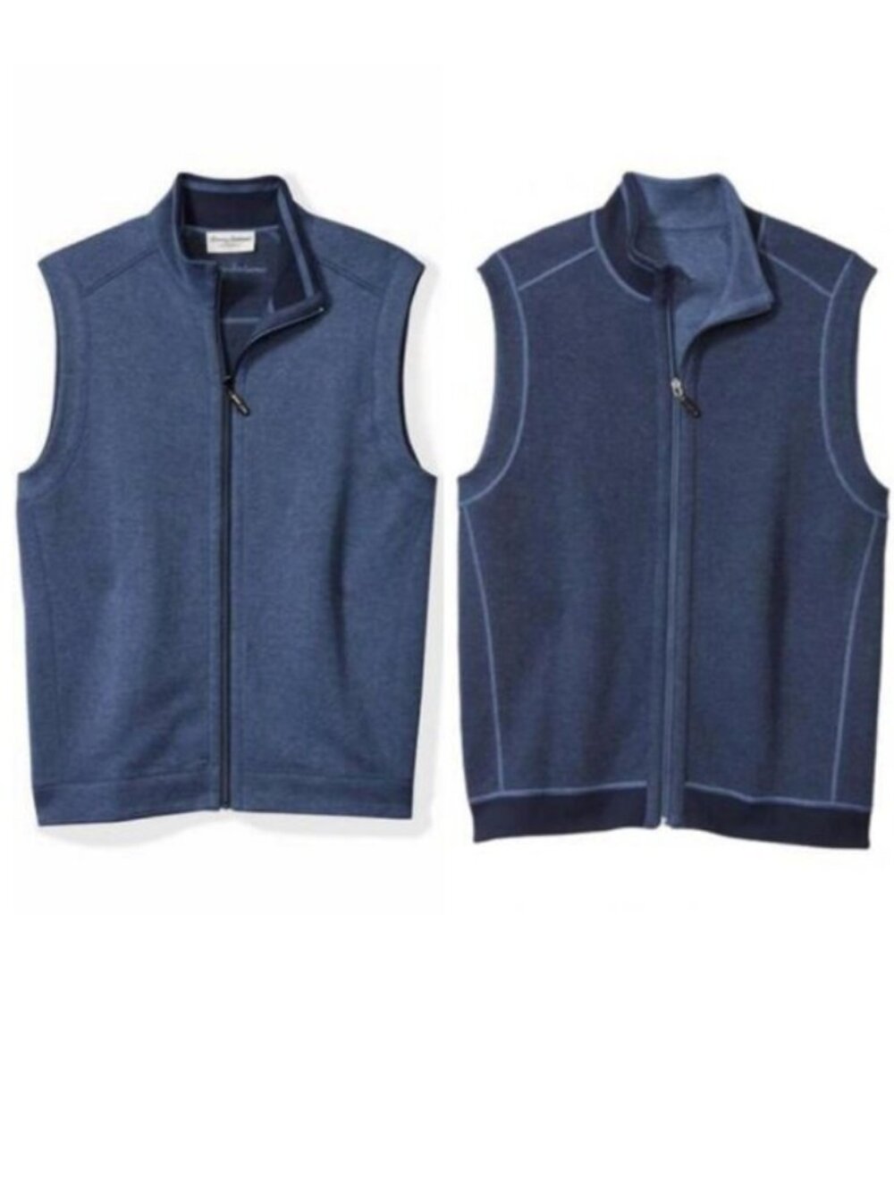 Tommy Bahama Men's Size XL Flip Coast Reversible Vest Dark Cobalt VGUC